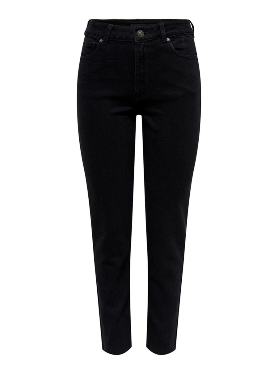 Dame ONLY Jeans | Emily High Waist Jeans - Black Denim