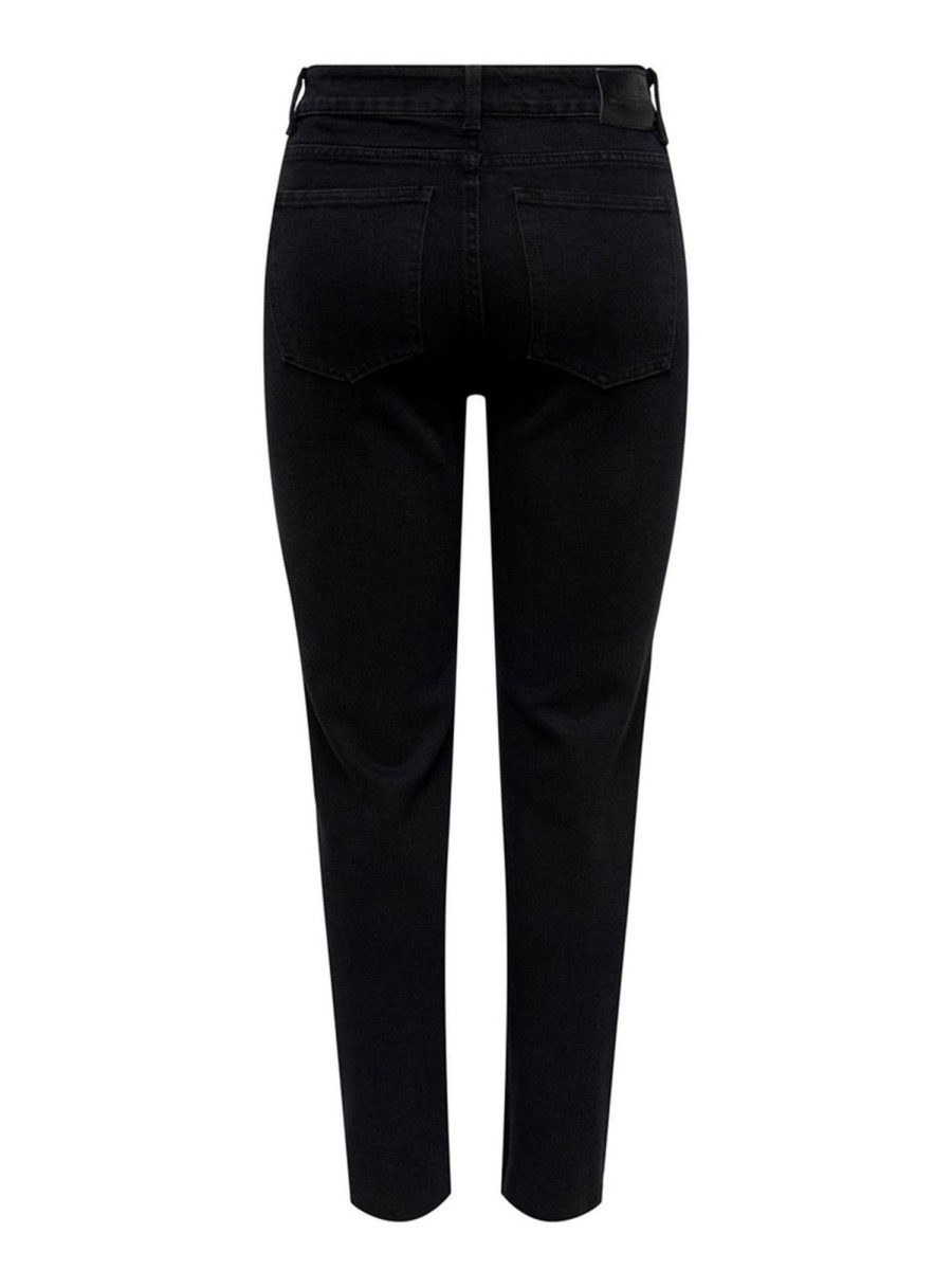 Dame ONLY Jeans | Emily High Waist Jeans - Black Denim