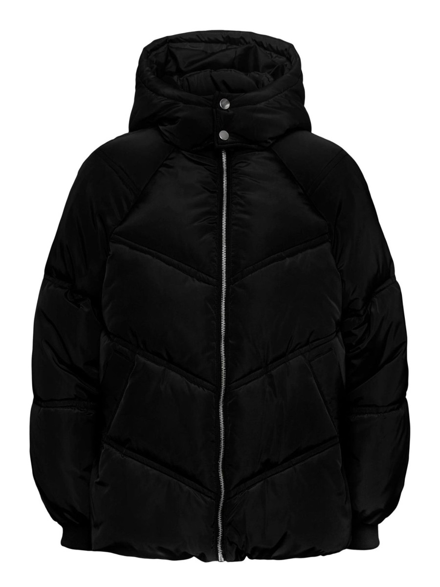 Dame PIECES Jakker & Frakker | Neli City Puffer Jakke - Sort