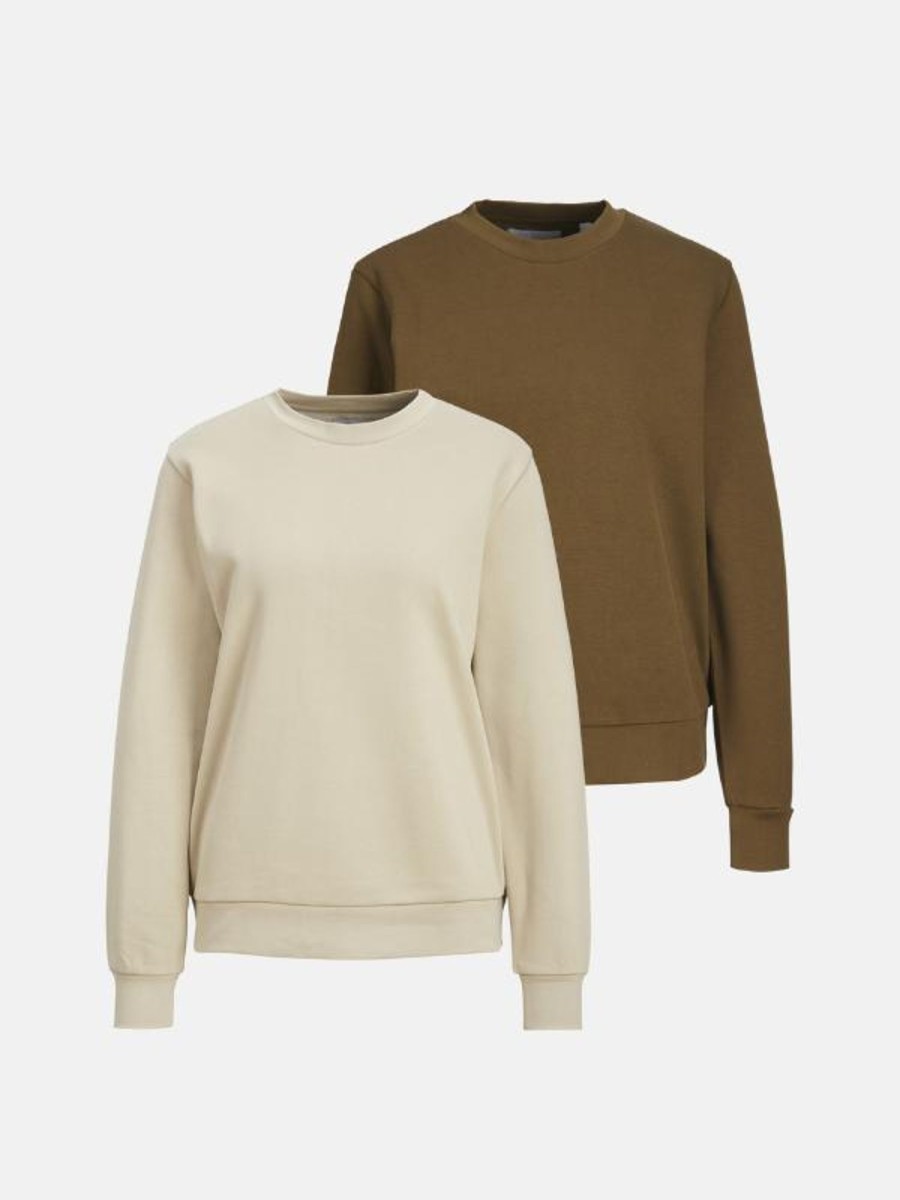 Dame TeeShoppen Trojer | Basic Crewneck Sweat - Pakketilbud (2 Stk.)