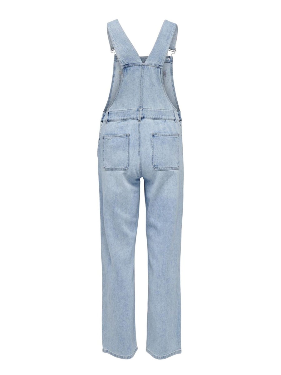 Dame ONLY Jeans | Emmi Denim Overall - Light Blue Denim