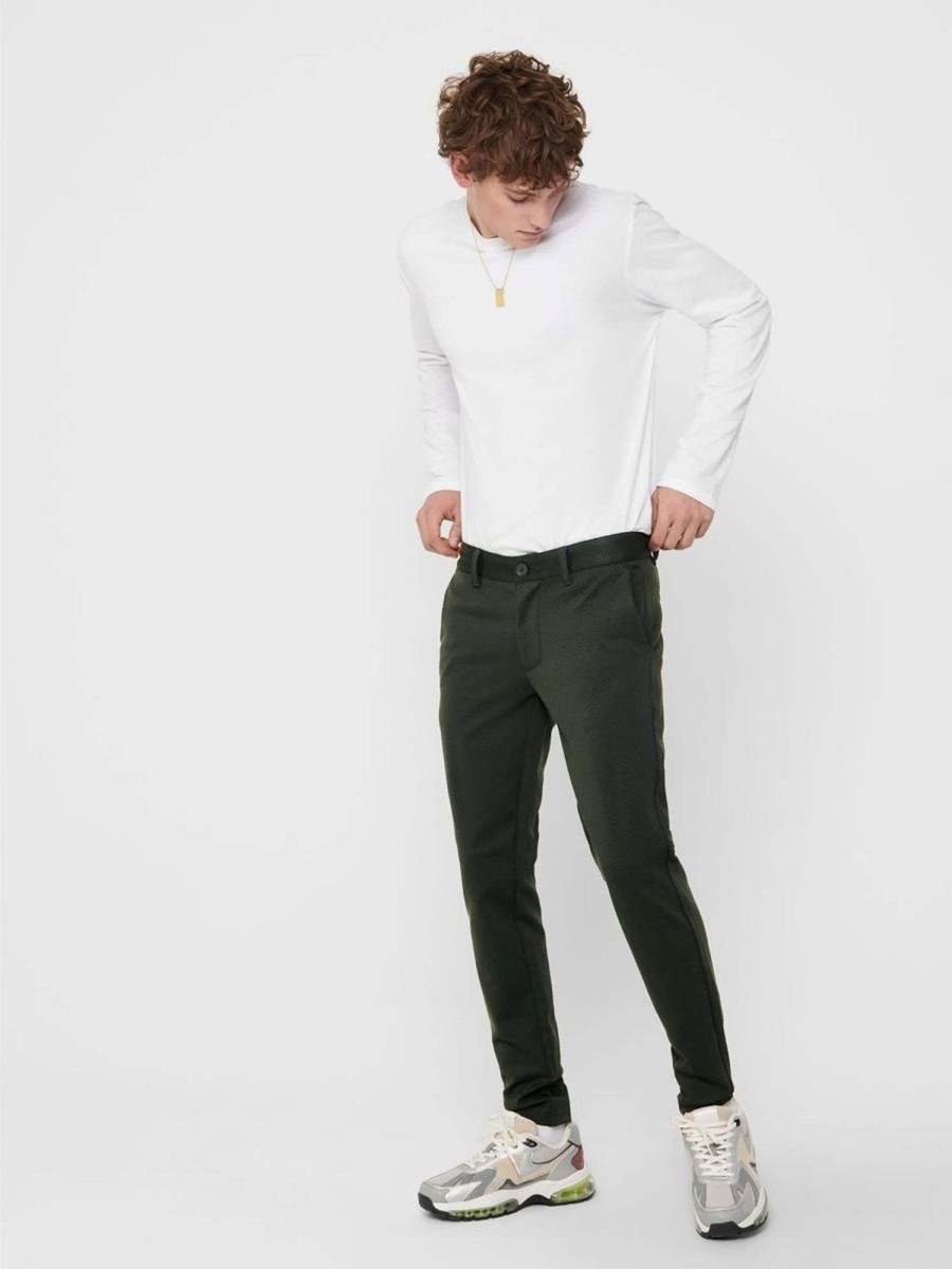 Herre Only u0026 Sons Bukser | Mark Pants - Morkegron (Monstrede)