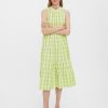 Dame Vero Moda Kjoler | Sody Calf Highneck Kjole - Shadow Lime