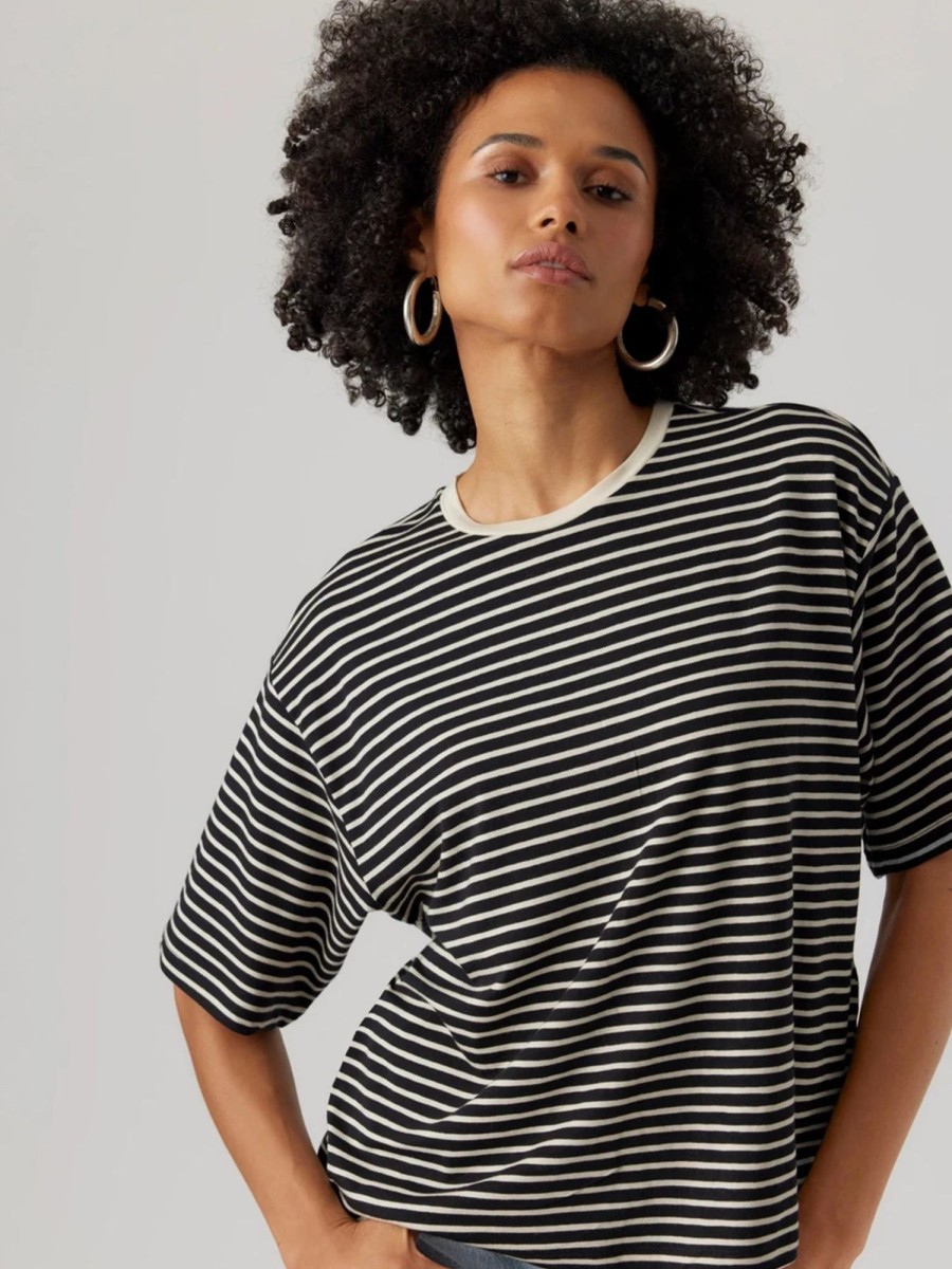 Dame Vero Moda T-Shirts & Toppe | Fiona O-Neck Top - Sort