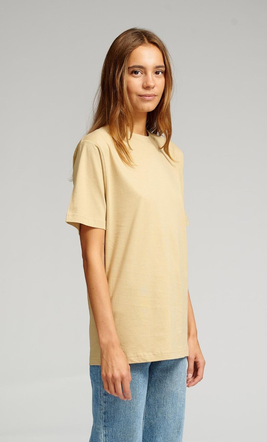 Dame TeeShoppen T-Shirts & Toppe | Oversized T-Shirt - Sand (Dame)