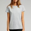 Dame TeeShoppen T-Shirts & Toppe | Basic T-Shirt - Oxford Gra