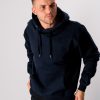 Herre TeeShoppen Trojer | Basic Hoodie - Dark Navy