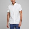 Herre Jack u0026 Jones Skjorter | Jjesummer Shirt S-S S20 Sts - Hvid Slim Fit