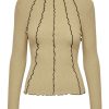 Dame ONLY Skjorter & Bluser | Emma Lia Highneck Bluse - Incense