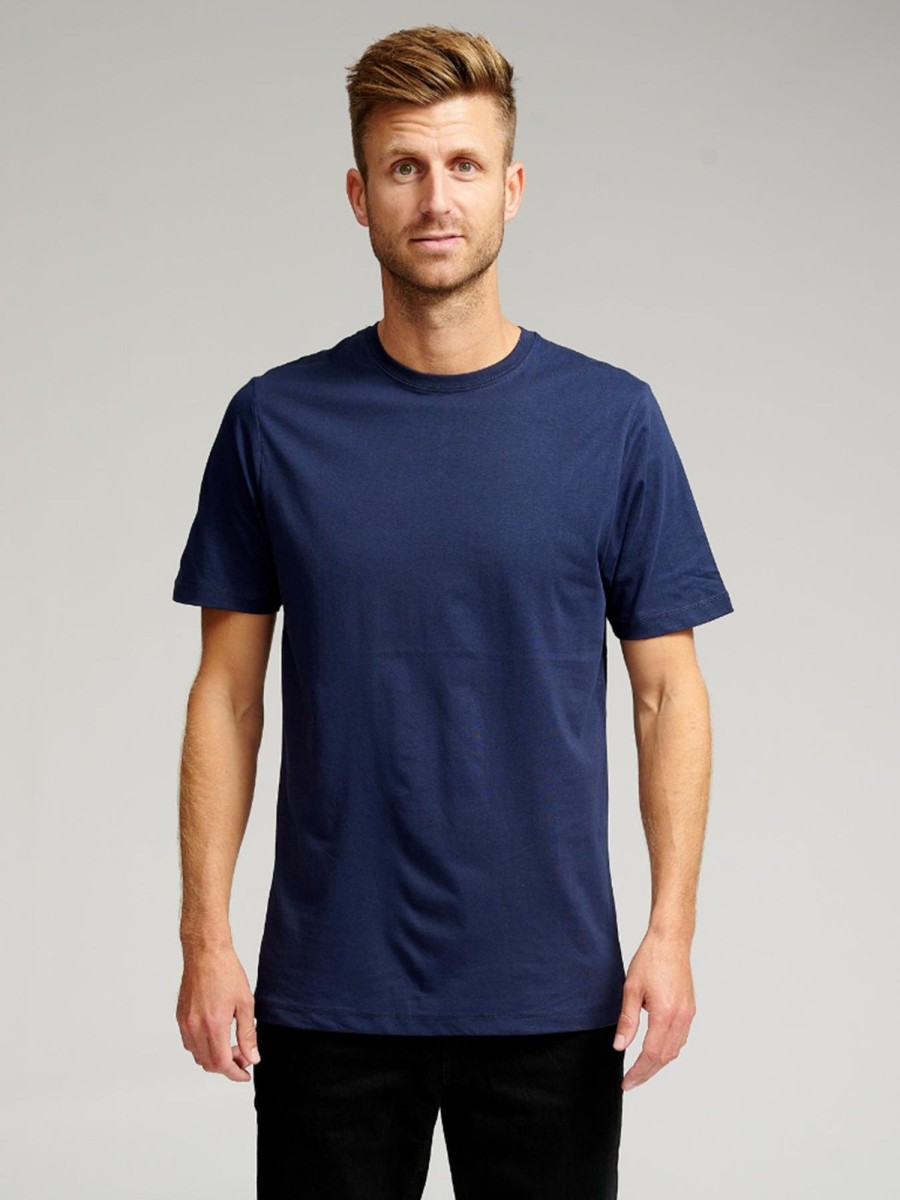 Herre TeeShoppen T-Shirts | Basic T-Shirt - Navy