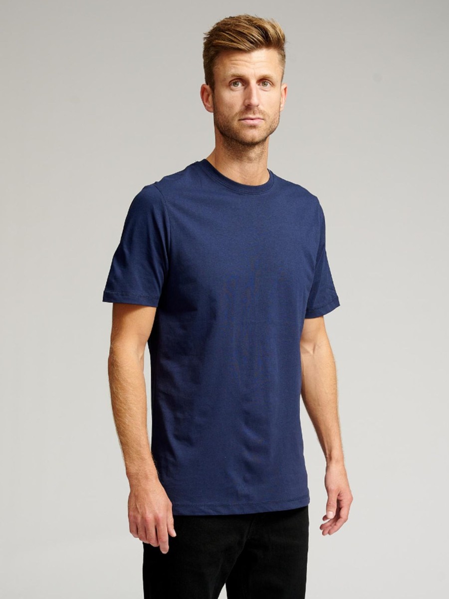 Herre TeeShoppen T-Shirts | Basic T-Shirt - Navy