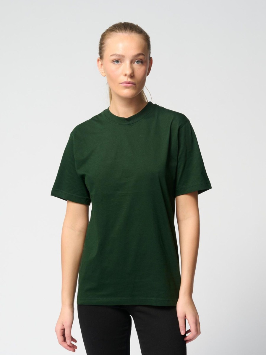 Dame TeeShoppen T-Shirts & Toppe | Oversized T-Shirt - Bottle Green