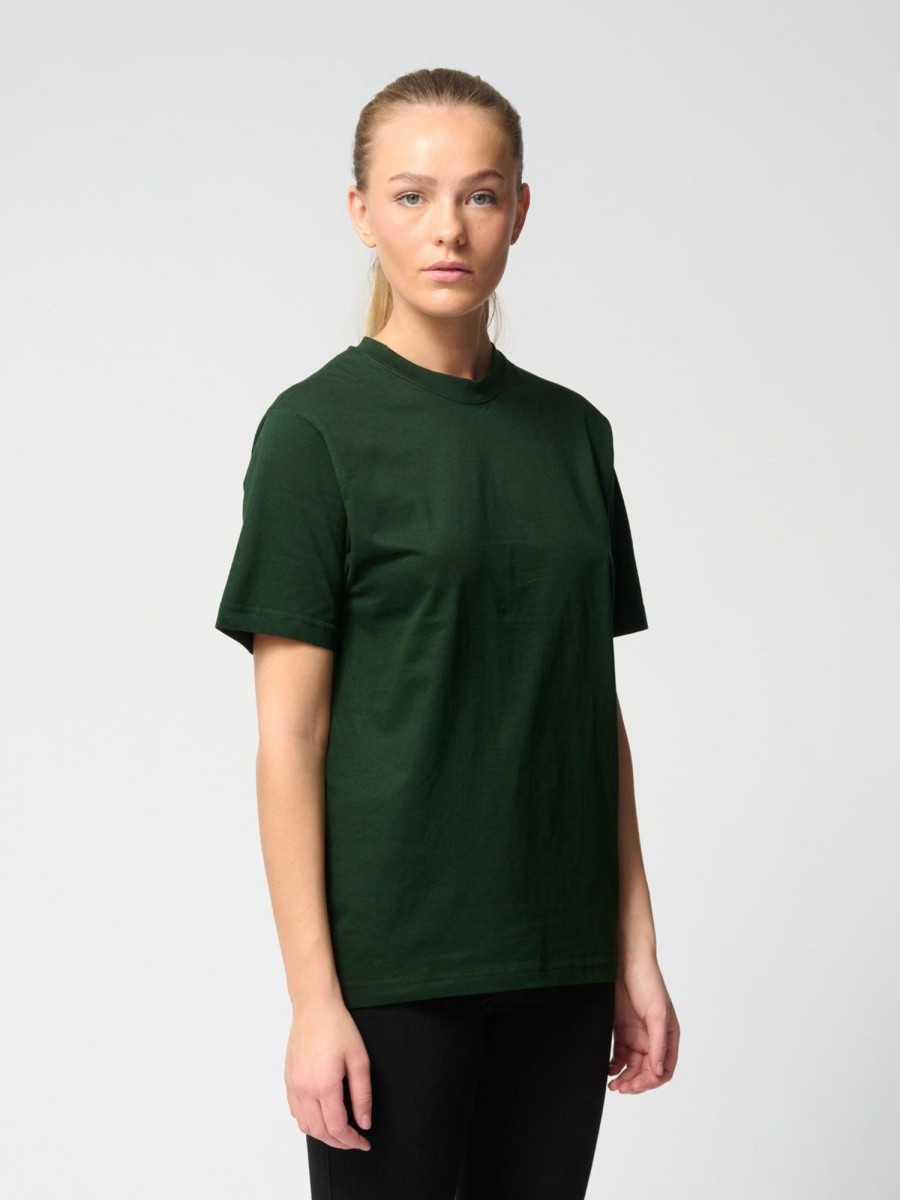 Dame TeeShoppen T-Shirts & Toppe | Oversized T-Shirt - Bottle Green