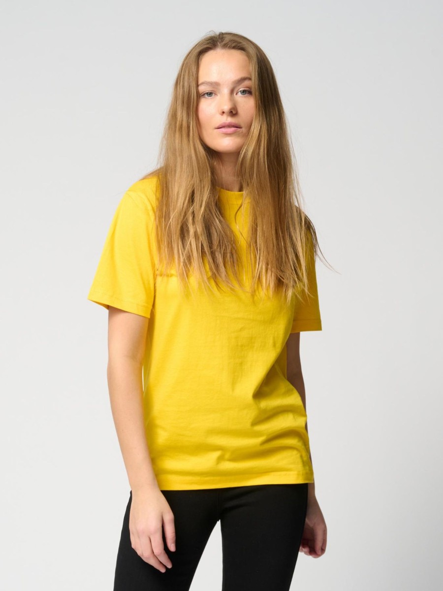 Dame TeeShoppen T-Shirts & Toppe | Oversized T-Shirt - Gul