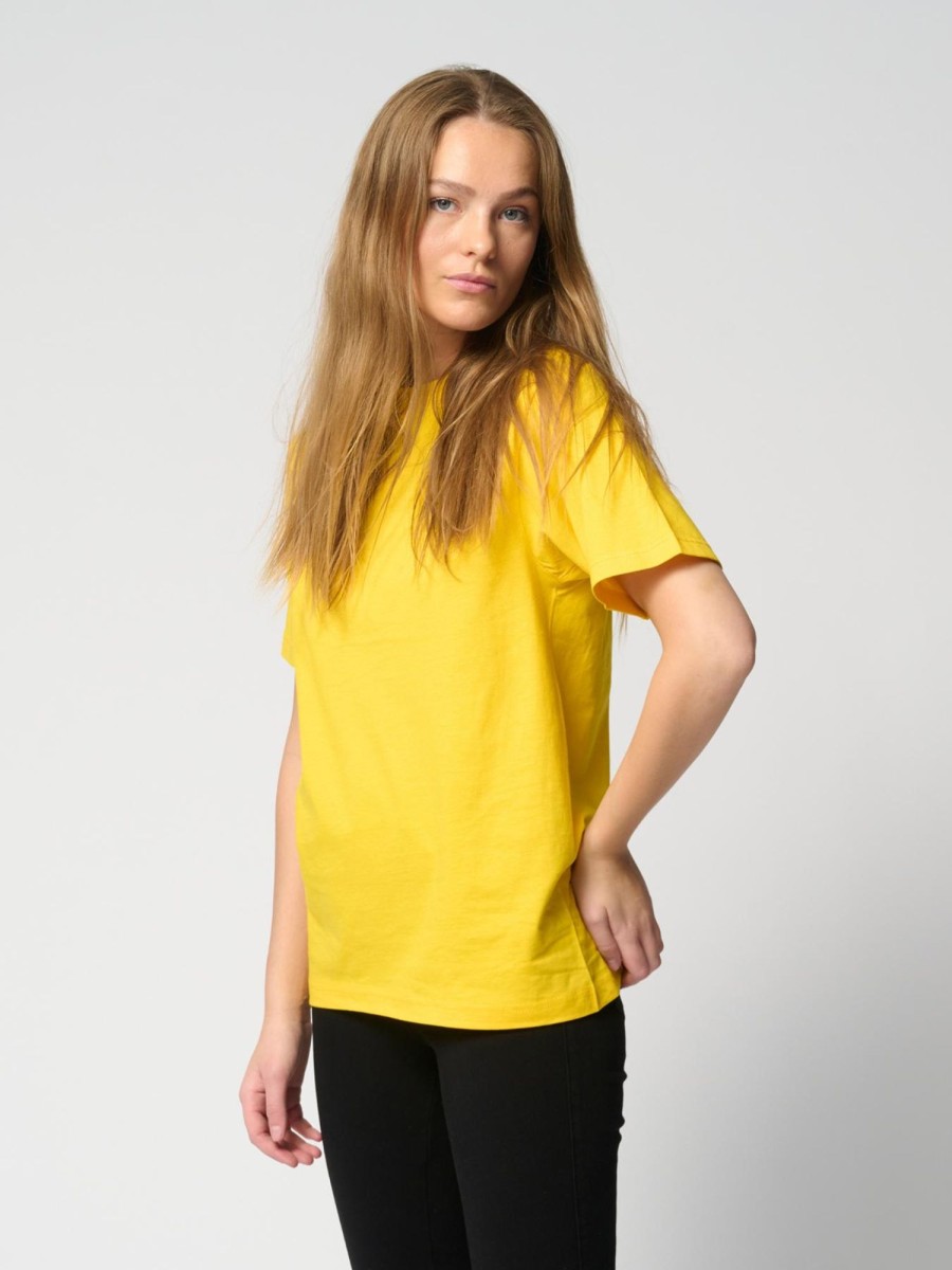 Dame TeeShoppen T-Shirts & Toppe | Oversized T-Shirt - Gul