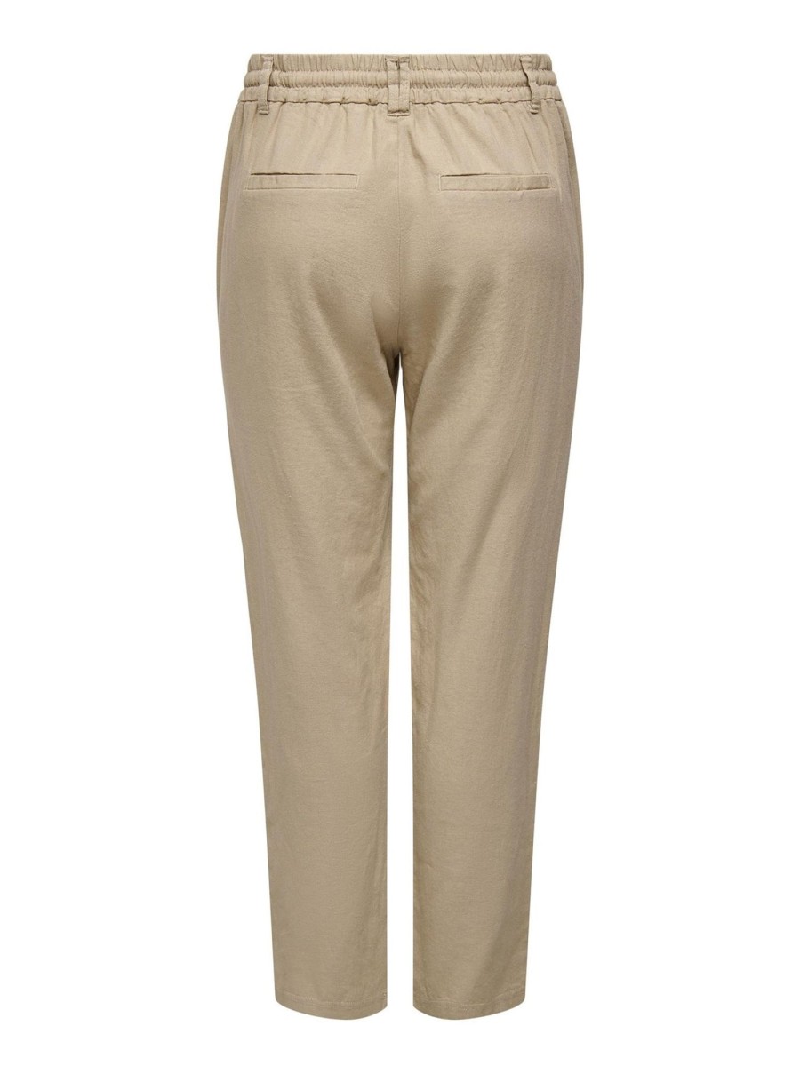 Dame ONLY Bukser | Caro-Poptrash Pants - Oxford Tan