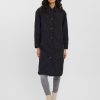 Dame Vero Moda Jakker & Frakker | Ambere Merson Long Coat - Sort