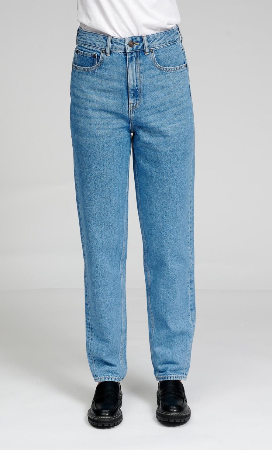 Dame TeeShoppen Jeans | De Originale Performance Mom Jeans - Light Blue Denim