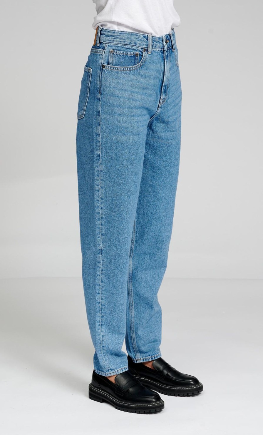 Dame TeeShoppen Jeans | De Originale Performance Mom Jeans - Light Blue Denim