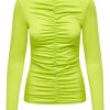 Dame ONLY Skjorter & Bluser | Sofie Langaermet Bluse - Lime Punch