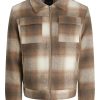 Herre Jack u0026 Jones Jakker & Frakker | Doc Wool Jacket - Weathered Teak