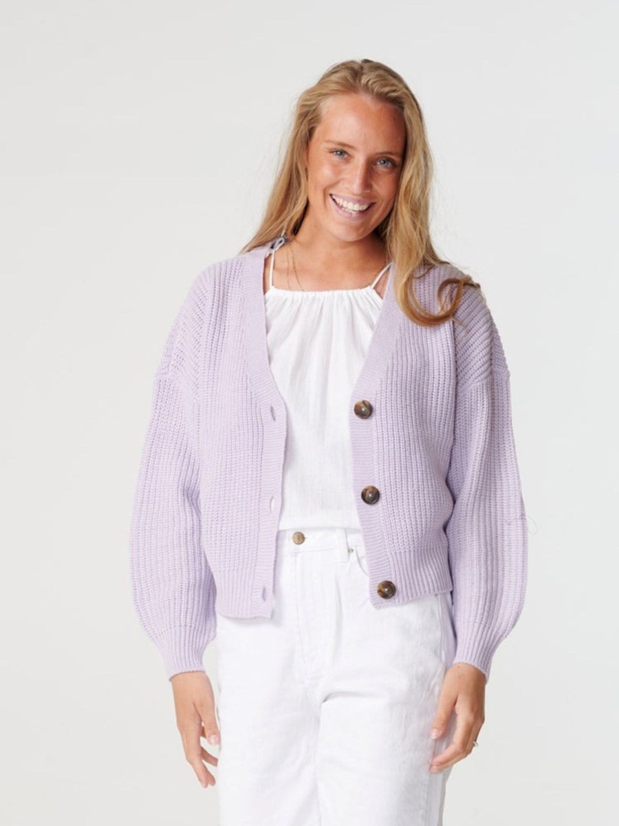 Dame Vero Moda Strik | Lea Cardigan - Pastel Lilac