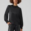 Dame Vero Moda Skjorter & Bluser | Noa Bluse - Sort