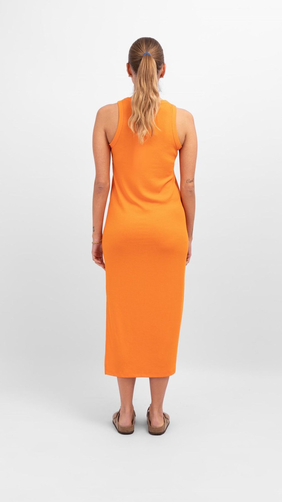 Dame ONLY Kjoler | Line Sommer Kjole - Persimmon Orange