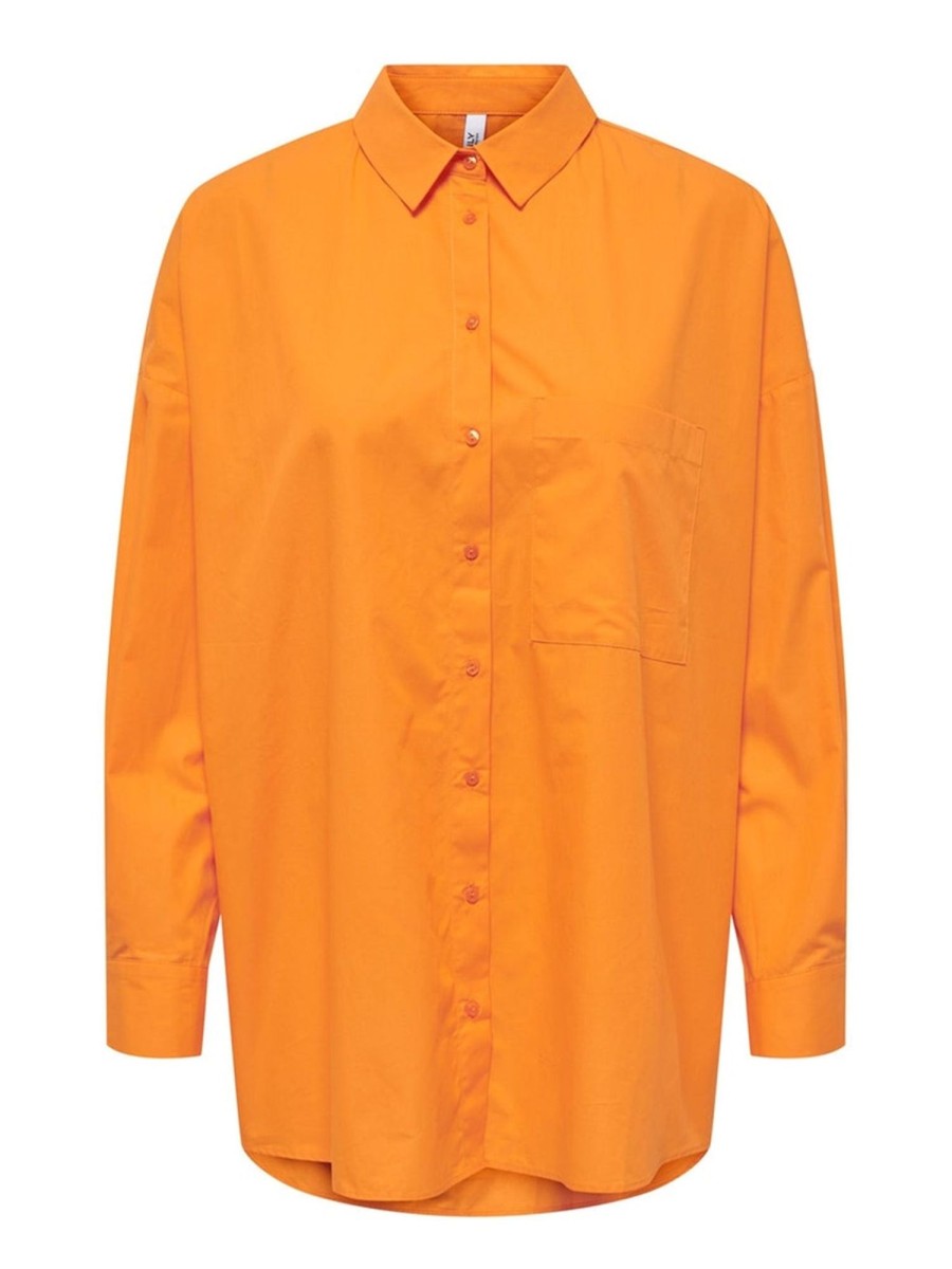 Dame ONLY Skjorter & Bluser | Nicole Skjorte - Flame Orange