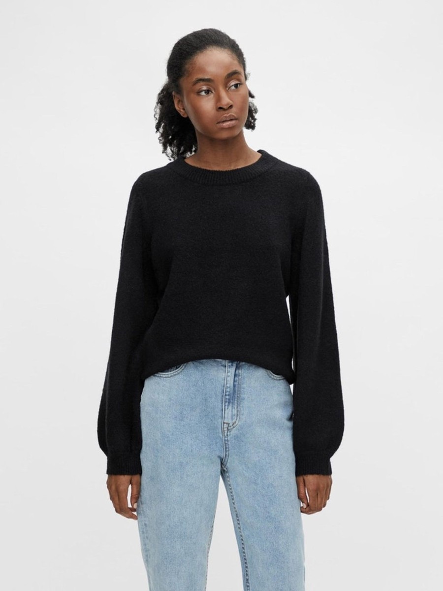 Dame Object Strik | Eve Nonsia Pullover - Sort