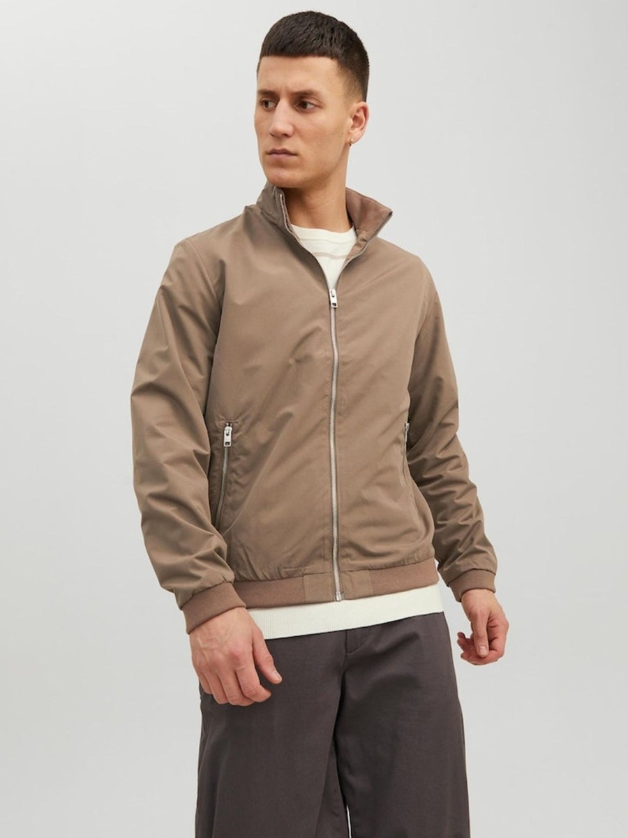 Herre Jack u0026 Jones Jakker & Frakker | Rush Harrington Bomber Jakke - Falcon