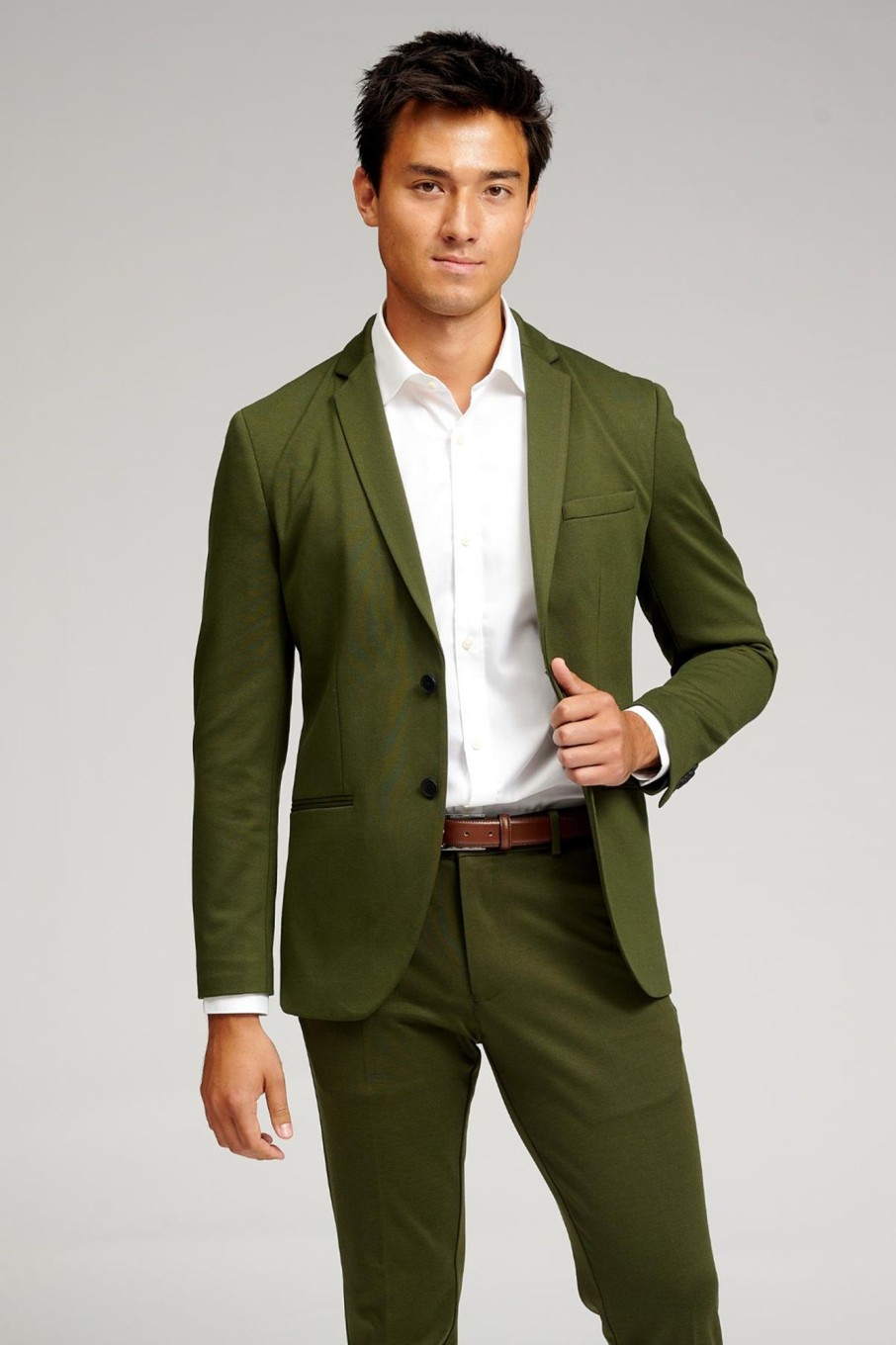 Herre TeeShoppen Blazere | Den Originale Performance Blazer - Morkegron