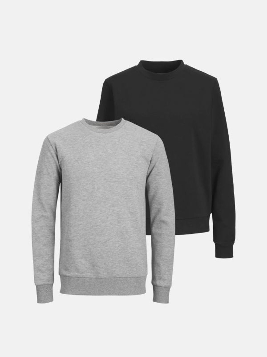 Herre TeeShoppen Trojer | Basic Crewneck Sweat - Pakketilbud (2 Stk.)