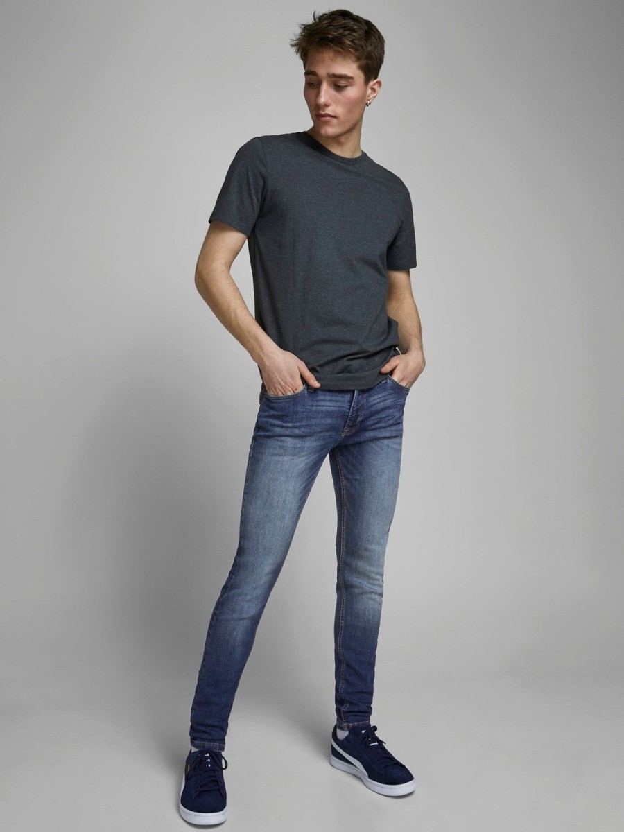 Herre Jack u0026 Jones Jeans | Liam Original Jeans 005 - Blue Denim