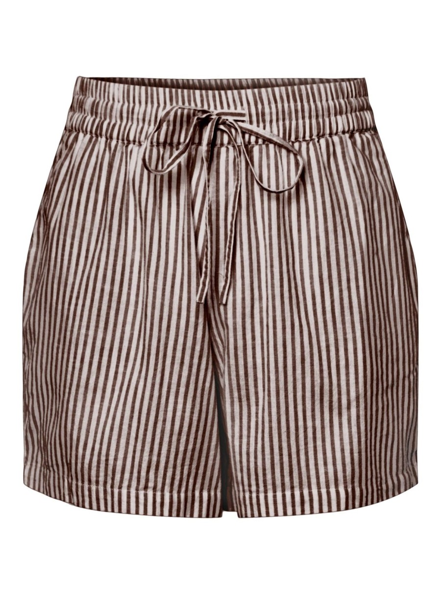 Dame PIECES Shorts | Lorna Shorts - Chocolate Fondant