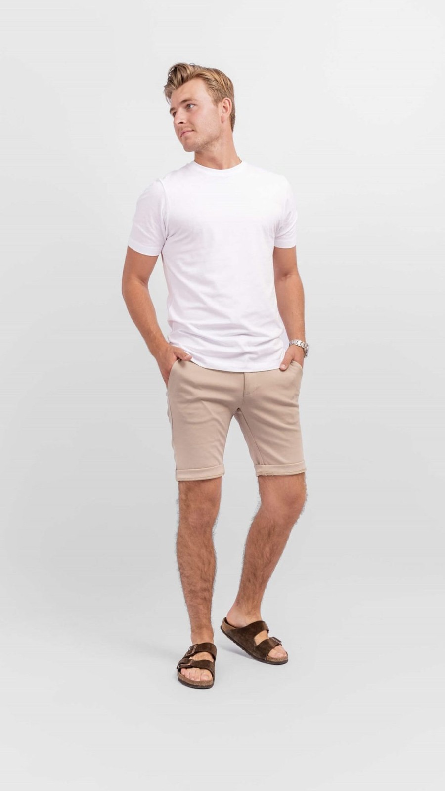 Herre TeeShoppen Shorts | Chino Shorts - Beige