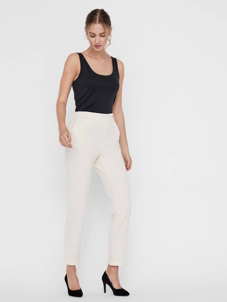 Dame Vero Moda Bukser | Maya Pants (Bred Model) - Birch