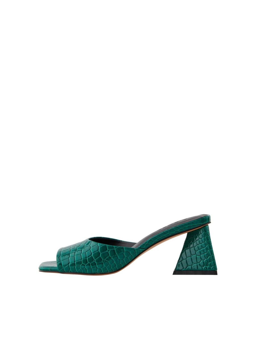 Dame PIECES Sko | Anlise Croco Sandal - Parakeet