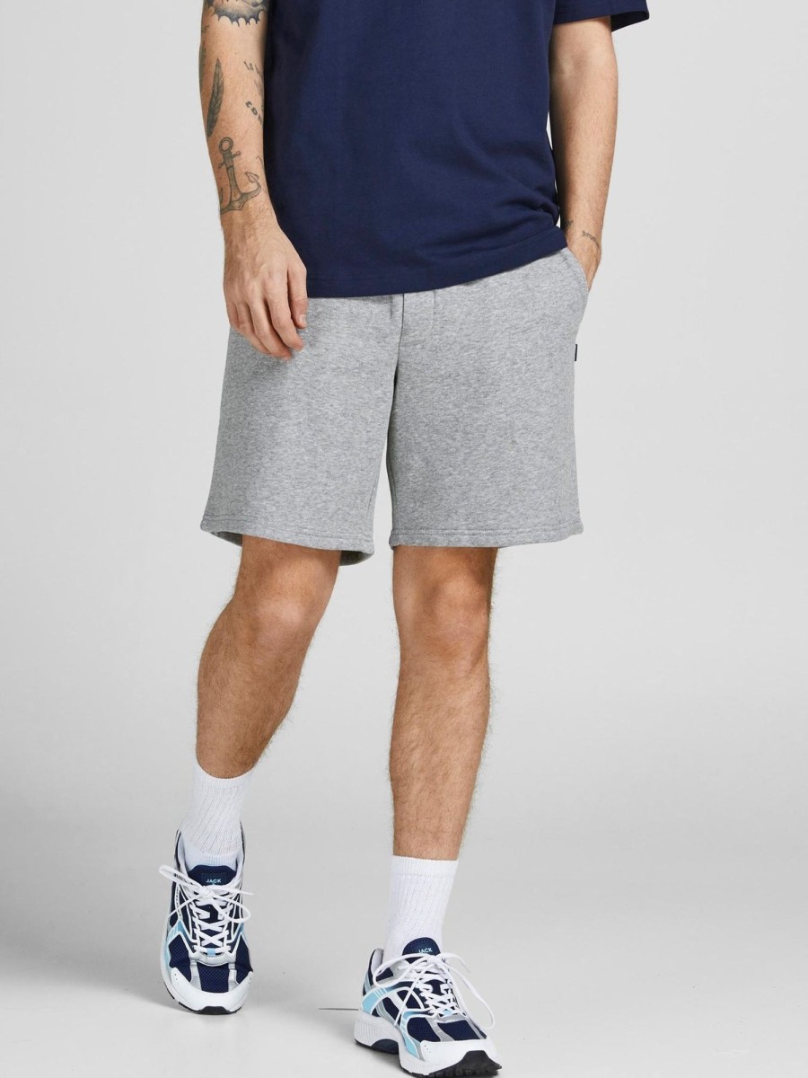 Herre Jack u0026 Jones Shorts | Star Sweat Shorts - Light Grey Melange