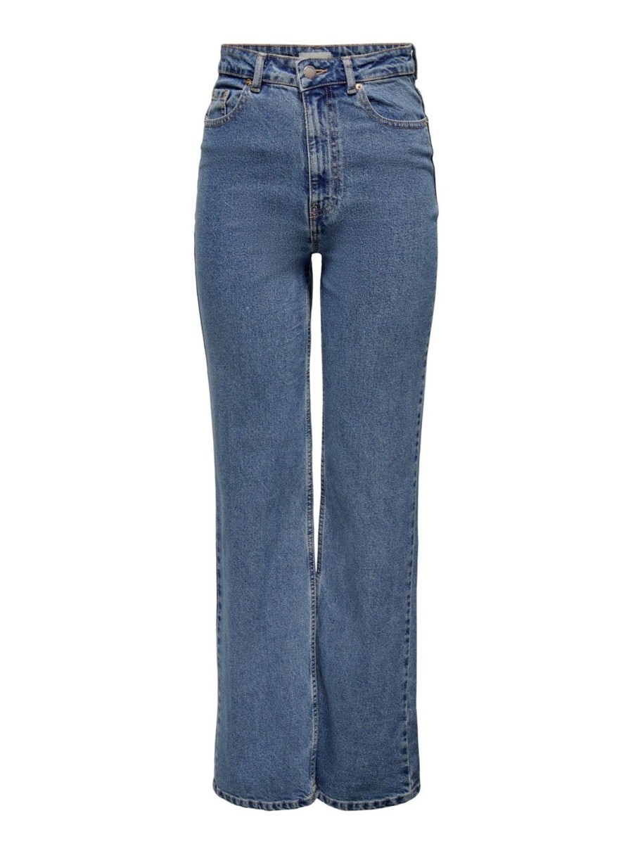 Dame ONLY Jeans | Camille Wide Leg Jeans - Blue Denim