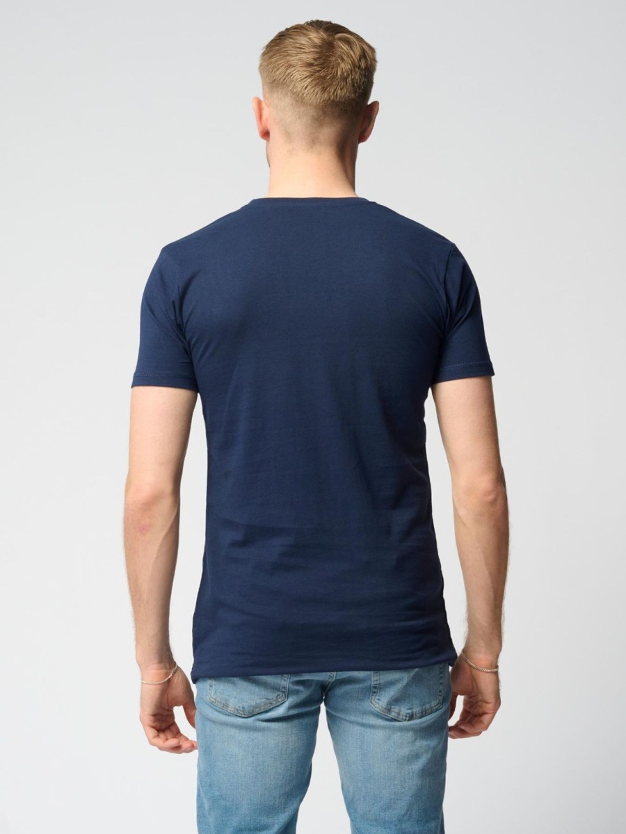 Herre TeeShoppen T-Shirts | Muscle T-Shirt - Navy