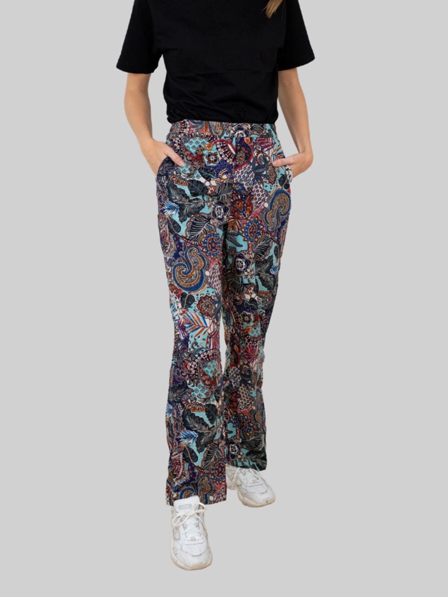 Dame Vero Moda Bukser | Sarai Pants - Scuba Blue