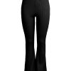 Dame PIECES Bukser | Sigrud High Waist Flared Pants - Sort