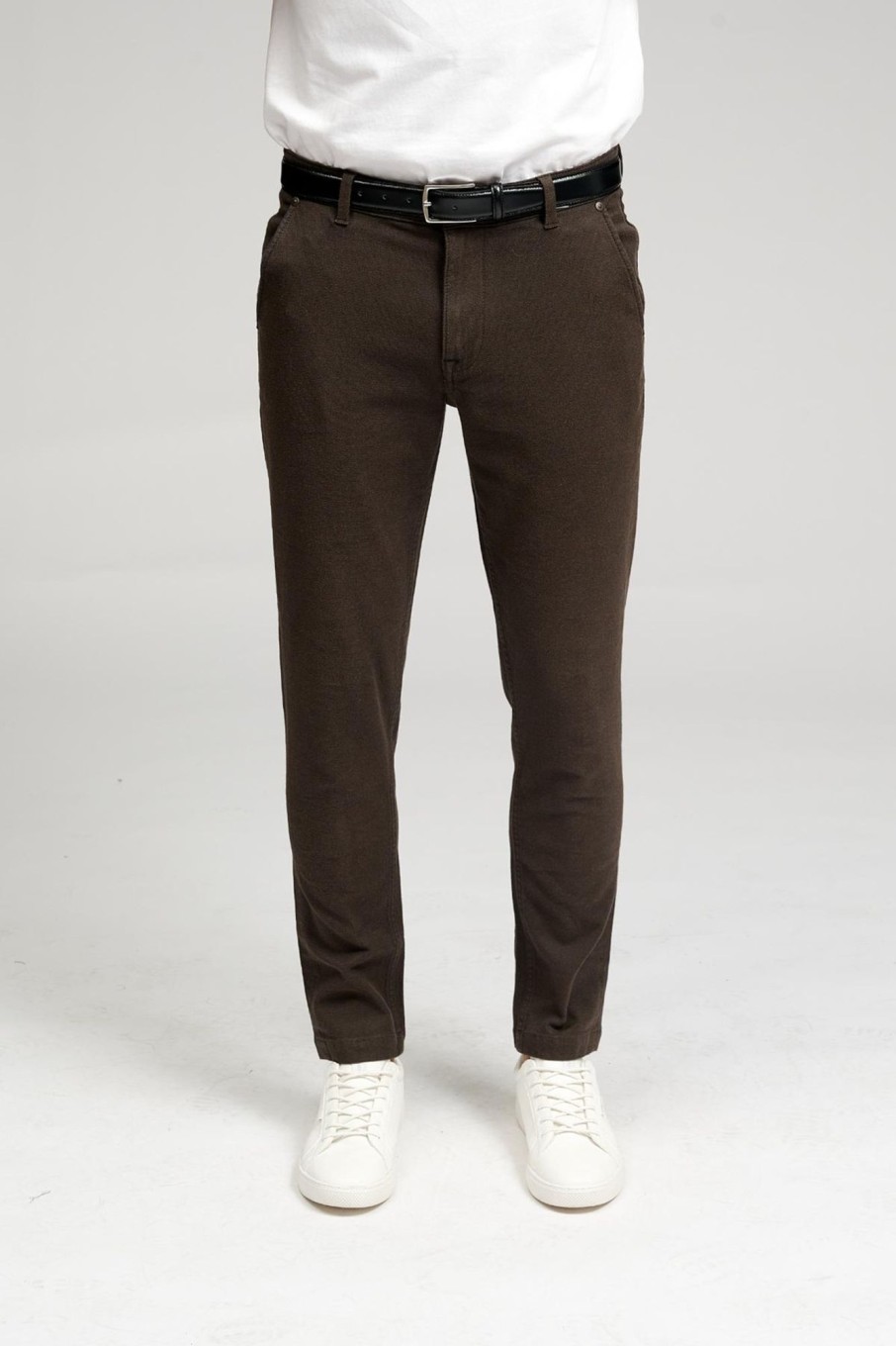 Herre TeeShoppen Performance Pants | De Originale Performance Structure Pants - Morkebrun