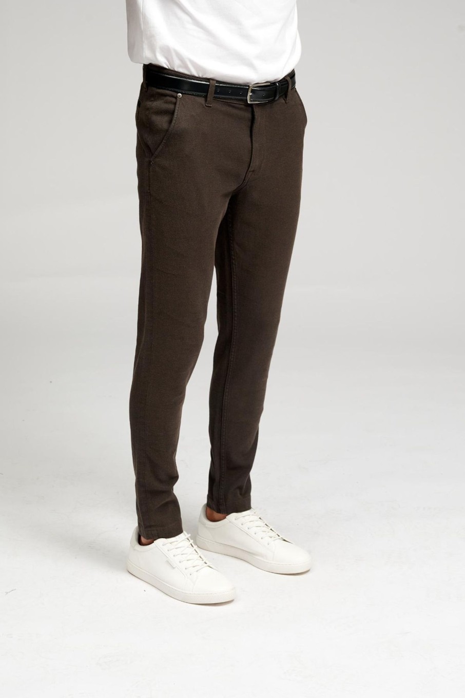 Herre TeeShoppen Performance Pants | De Originale Performance Structure Pants - Morkebrun