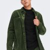 Herre Only u0026 Sons Skjorter | Rack Life Skjorte - Olive Night