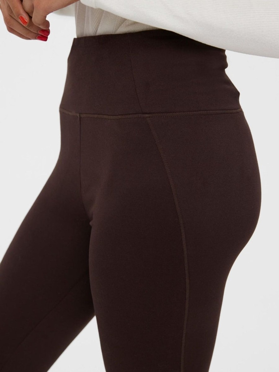 Dame Vero Moda Bukser | Ina Hojtaljet Leggings - Coffee Bean