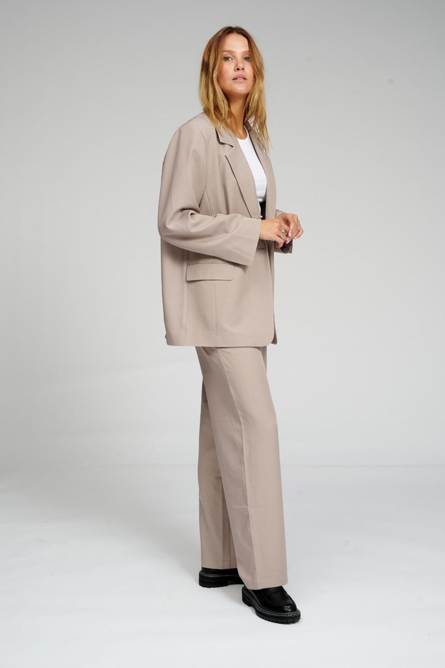 Dame TeeShoppen Suits | Oversized Blazer - Gra