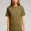 Dame TeeShoppen T-Shirts & Toppe | Oversized T-Shirt - Army (Dame)