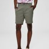 Herre Selected Homme Shorts | Storm Flex Shorts - Gron